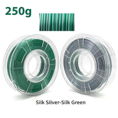 1.75mm PLA Filament Silk Blue Red Dual Color 250g