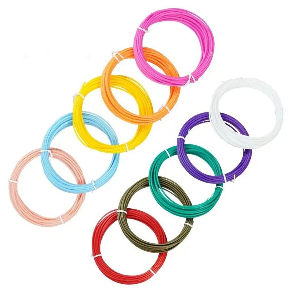 3D Printer Pen Filament: PLA PCL Odorless, Safe, 1.75mm, Multi-Length