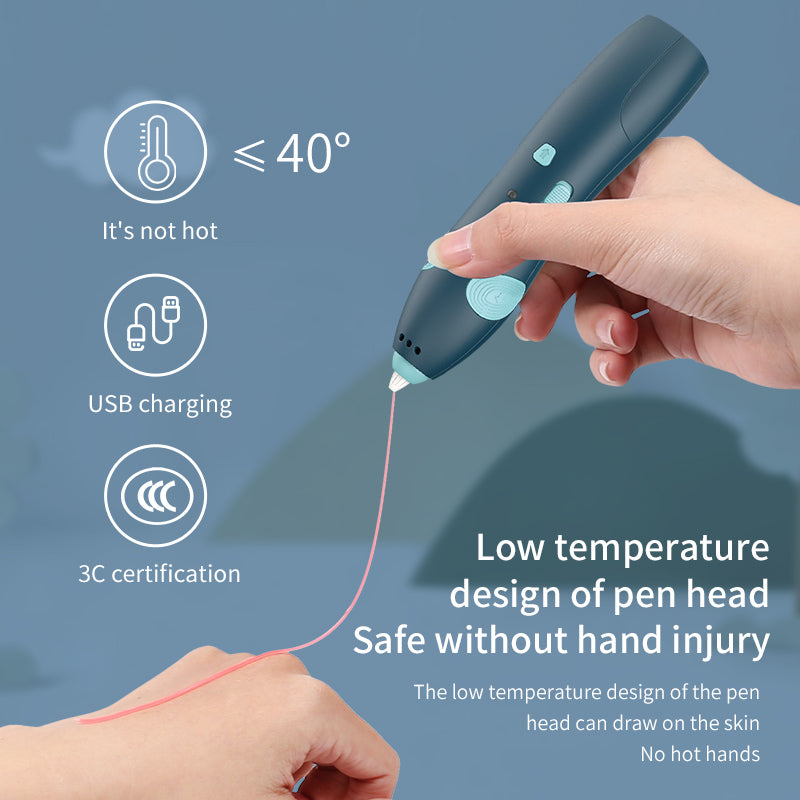 3D Pen: 3D Printing Pen for Kids - Safe Low-Temp Doodler Art Kit