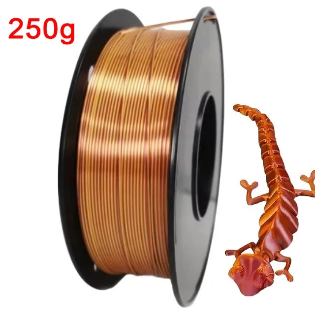 3D Printer Filament: Dual Color Silk PLA Filament 1.75mm - 3D Printer Material