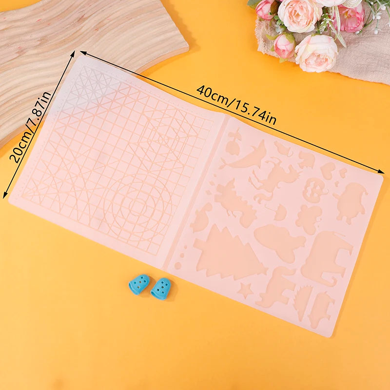 New 1PCS 3D Printing Pen Silicone Mat DIY Creative Drawing Template Pad With Heat-proof Finger Sleeve Art Tools Christmas Gift