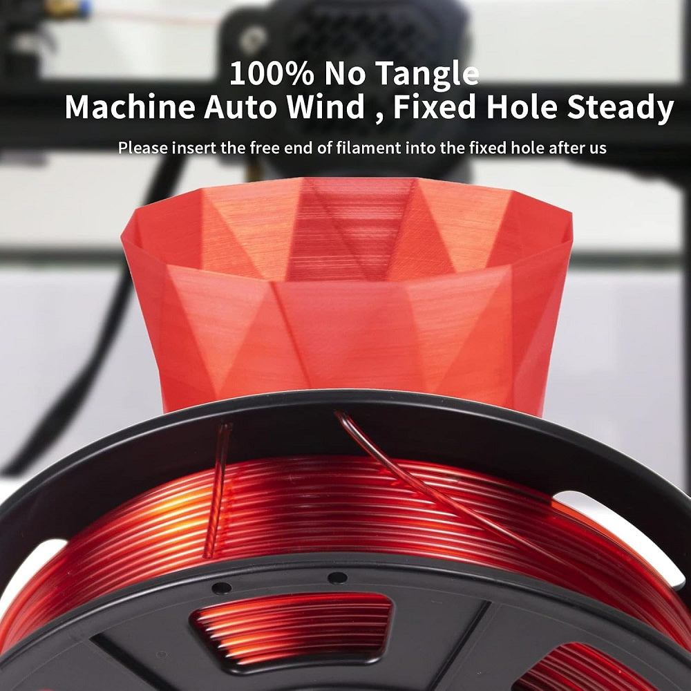 PETG 3D Printer Filament 1.75mm - Durable, Translucent, Multi-Color