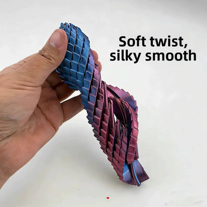 3D Printing Dragon Egg Stress Relief Model, Deformable Twist Egg,Creative Stress-Relief Gadget Desk Ornament Rotation Model Toy