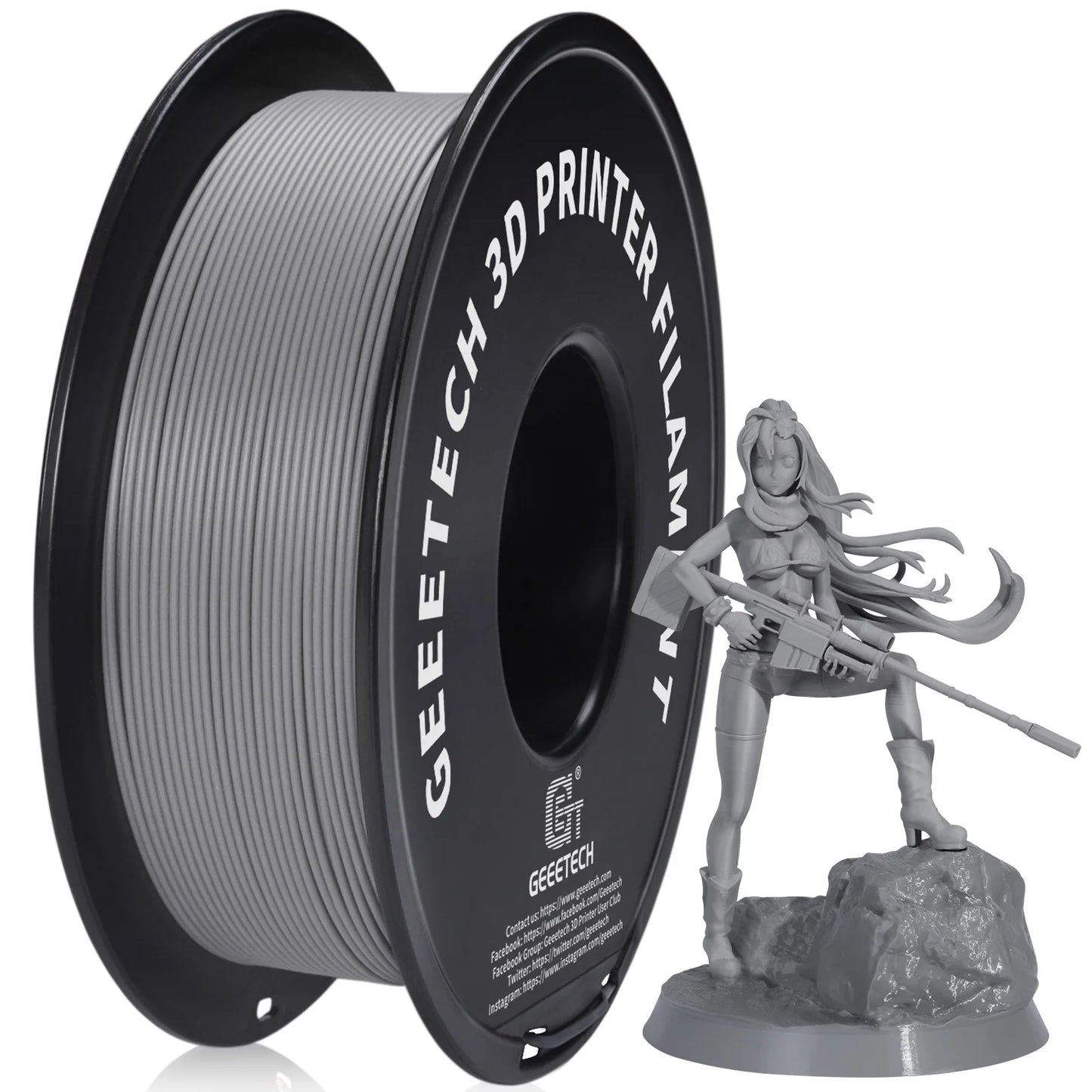 Matte PLA 3D Printer Filament 1.75mm 1kg - Fast Shipping