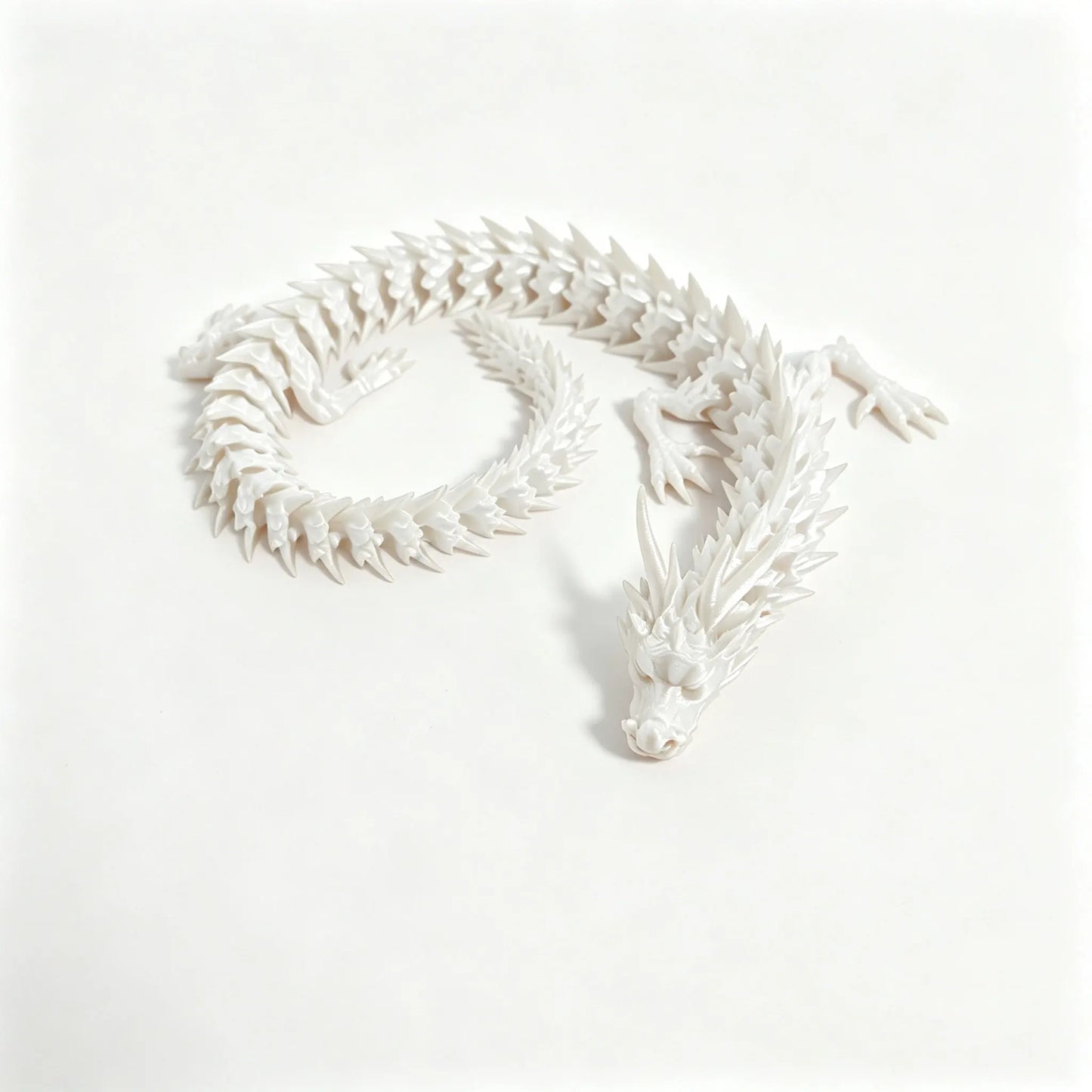 3D Printed Movable Dragon Ornament, Full-Body Articulated Toy for Play & Home Decoration