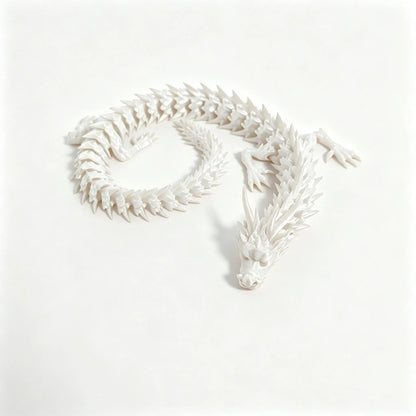 3D Printed Movable Dragon Ornament, Full-Body Articulated Toy for Play & Home Decoration