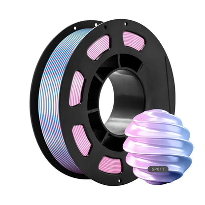 Dual-Color PLA Silk 3D Printer Filament 1.75mm Eco-Friendly 200g