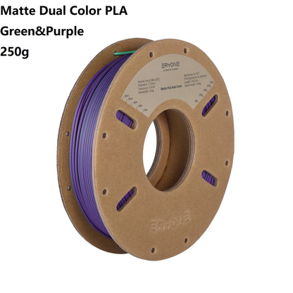 3D Printer Filament: Dual-Color Matte Silk PLA Filament 1.75mm - Fast Shipping