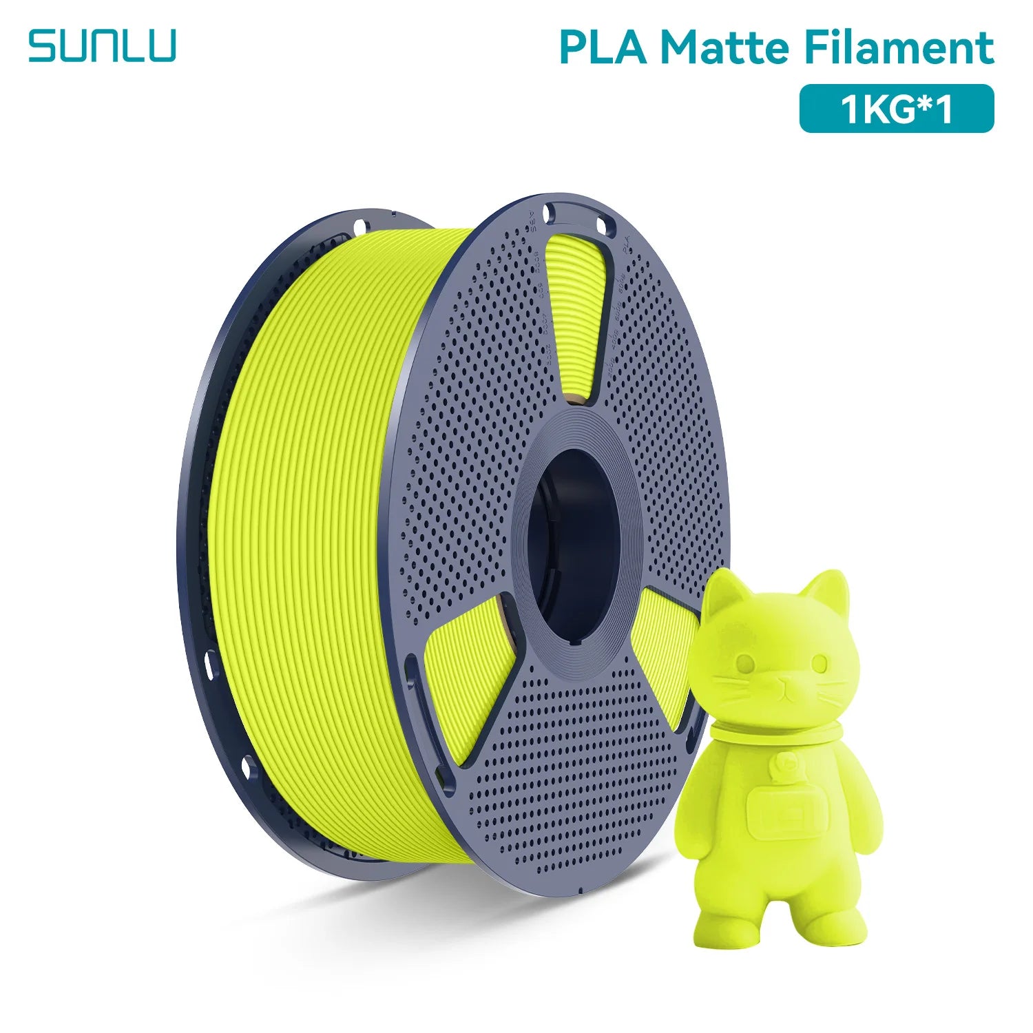 PLA Matte Filament 1.75mm 1kg - Smooth Finish for FDM Printers