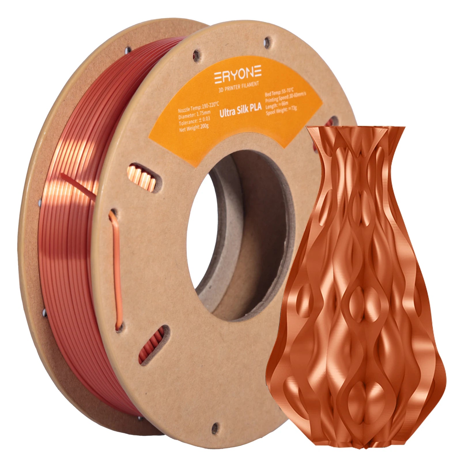Ultra SILK PLA Filament 1.75mm - 200G for 3D Printer & Pen
