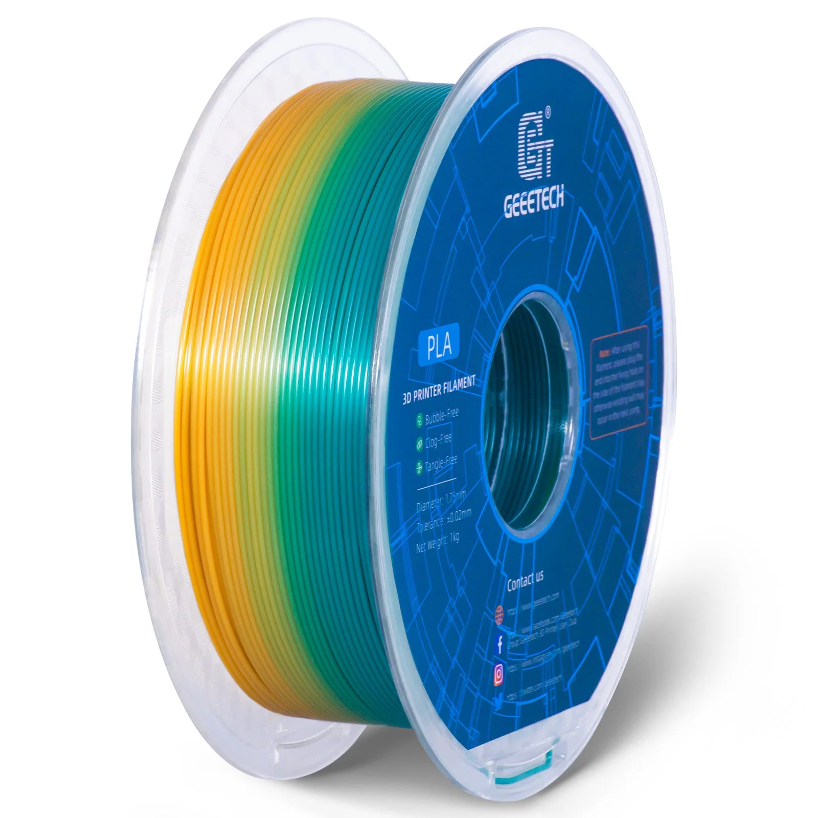 3D Printer Filament: 1.75mm 1kg Precision 0.03mm for FDM Printers