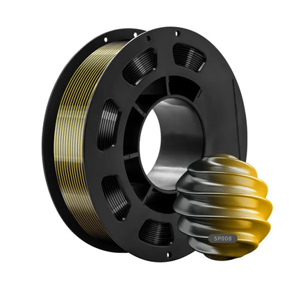 Dual-Color PLA Silk 3D Printer Filament 1.75mm Eco-Friendly 200g