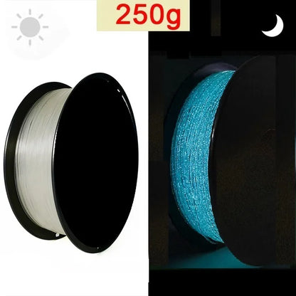 3D PLA Filament Glow Dark 1kg 1.75mm Luminous Rainbow