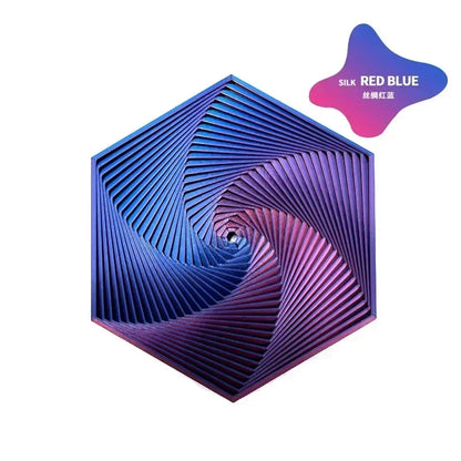 3D Printed Fractal Fidget Hexagon 7cm Portable Playing Sensory Anti-stress Toy Desktop Ornament Kid Toy Visual Gifts Mystery Box