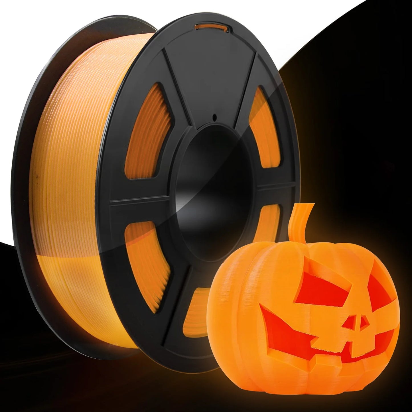 3D Printer Filament: Glow in the Dark 3D Printer Filament - 1.75mm PLA, 200g Spool
