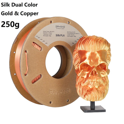 3D Printer Filament: Dual-Color Matte Silk PLA Filament 1.75mm - Fast Shipping