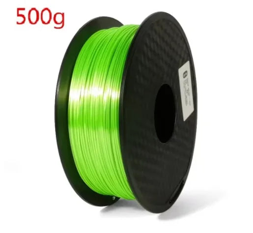 EasyThreed 3D Printer PLA Silk Filament 1.75mm Silky Filament PLA 1KG High Quality 3D PLA Black Silver No Bubble Vacuum