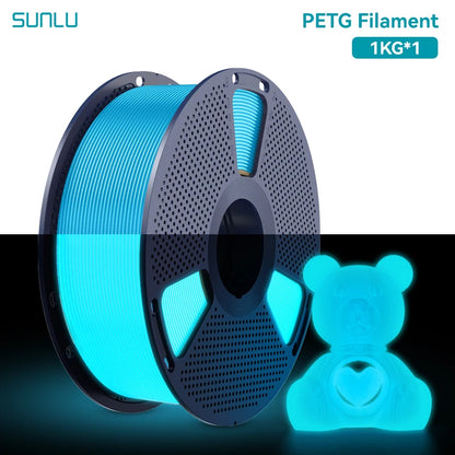 3D Filament PETG: Glow in The Dark - 1.75mm - 1KG for 3D Printing