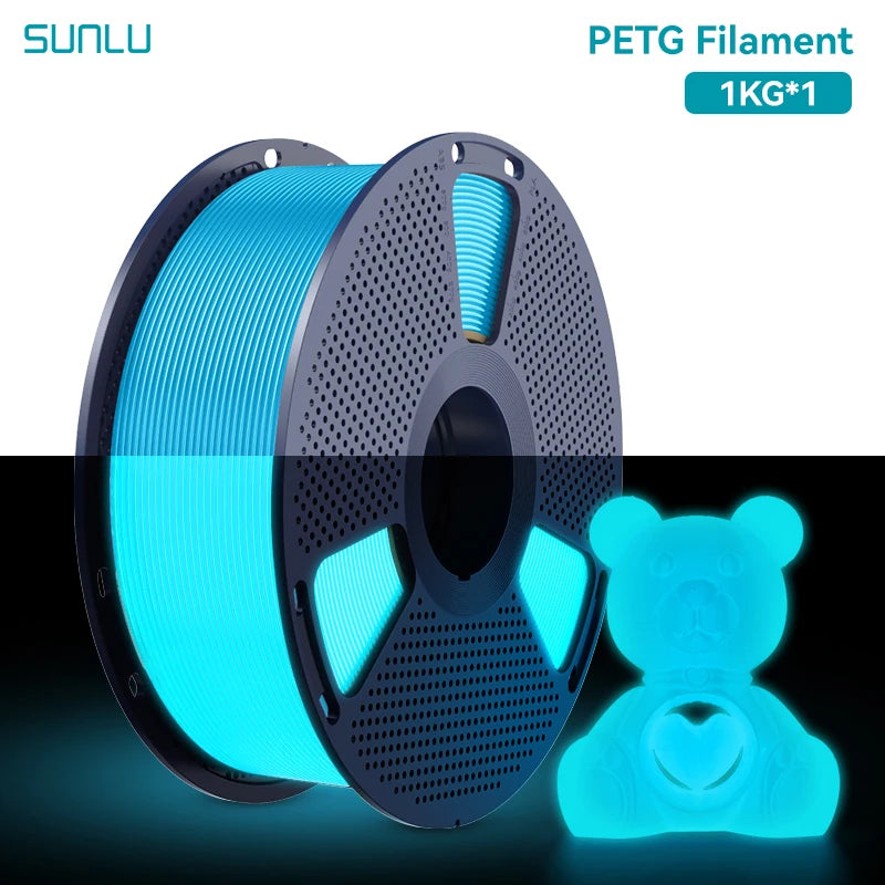 3D Filament PETG: Glow in The Dark - 1.75mm - 1KG for 3D Printing