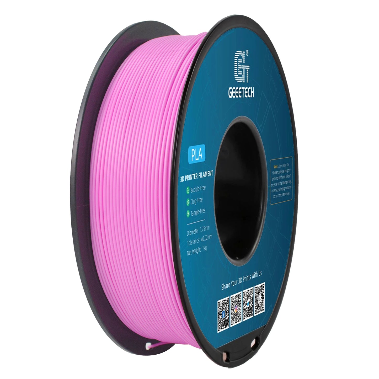 3D Printer Filament: 1.75mm 1kg Precision 0.03mm for FDM Printers