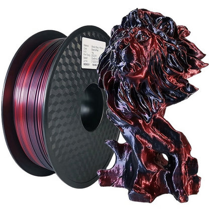 3D Printer Filament: Dual Color Silk PLA Filament 1.75mm - 3D Printer Material