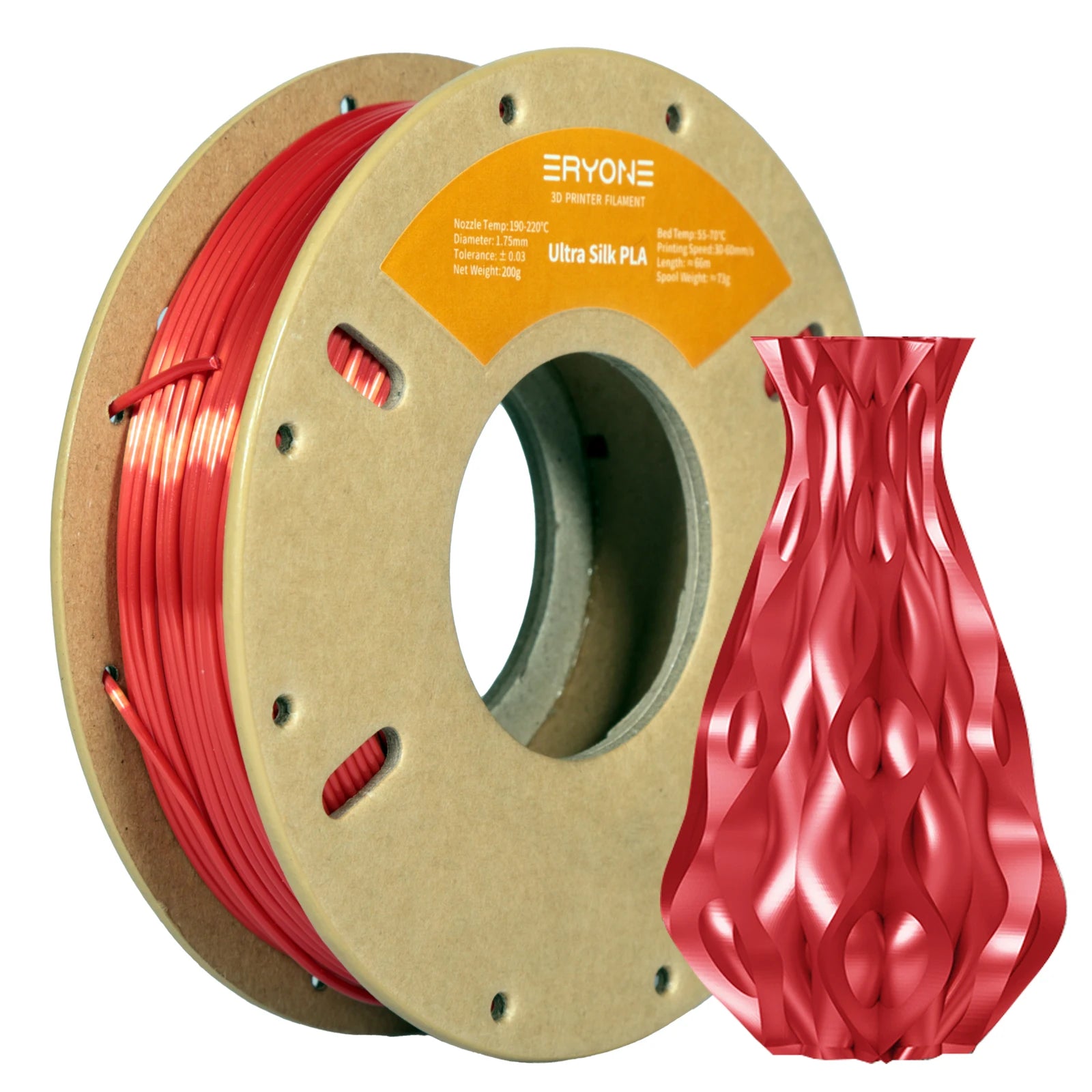 Ultra SILK PLA Filament 1.75mm - 200G for 3D Printer & Pen