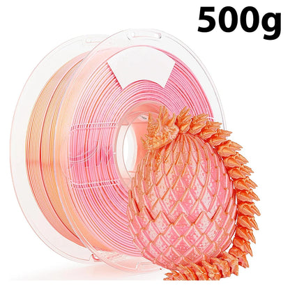 250g 500g 1Kg Dual Color Silk gold powder 3D Printer PLA Filament  1.75mm Two Color Silk gold powder for 3D Printing Material