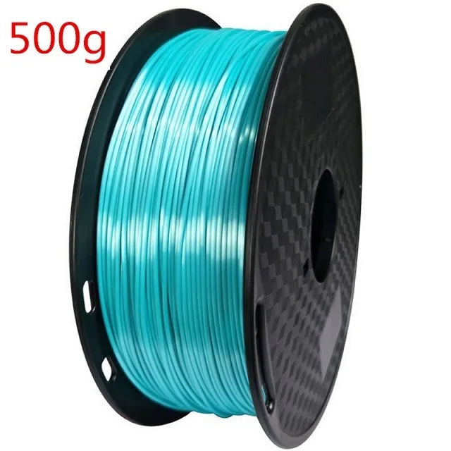 EasyThreed 3D Printer PLA Silk Filament 1.75mm Silky Filament PLA 1KG High Quality 3D PLA Black Silver No Bubble Vacuum