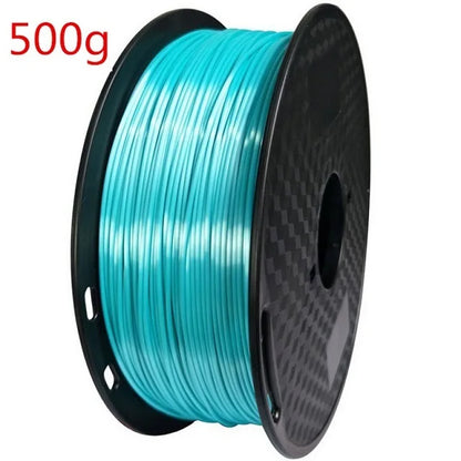 EasyThreed 3D Printer PLA Silk Filament 1.75mm Silky Filament PLA 1KG High Quality 3D PLA Black Silver No Bubble Vacuum
