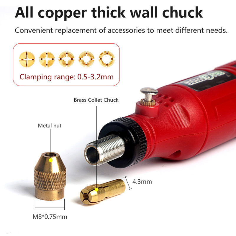USB Cordless Rotary Tool Kit - 24PCS for Wood & Metal