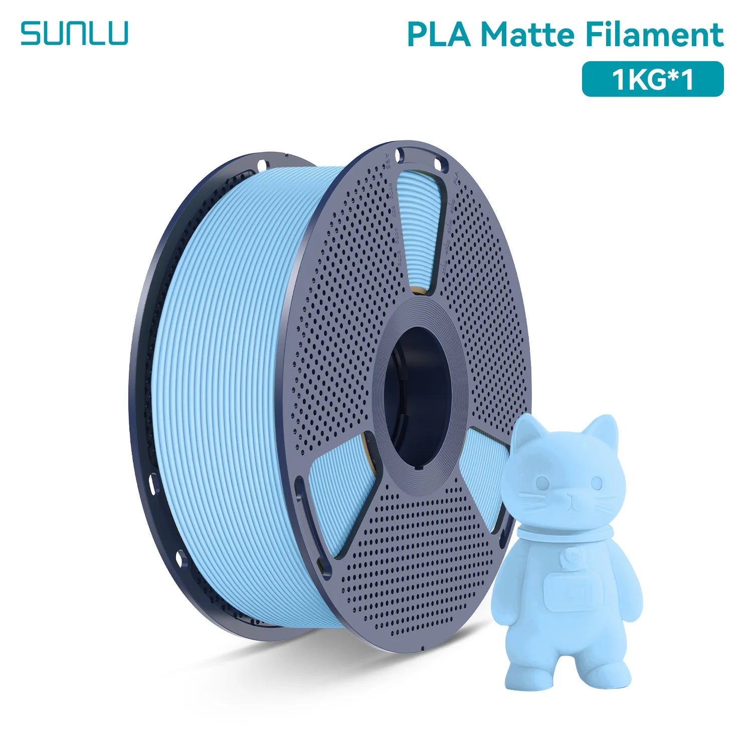 PLA Matte Filament 1.75mm 1kg - Smooth Finish for FDM Printers