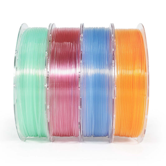 Rainbow PLA Filament 1.75mm - 800G/400G Translucent Colors