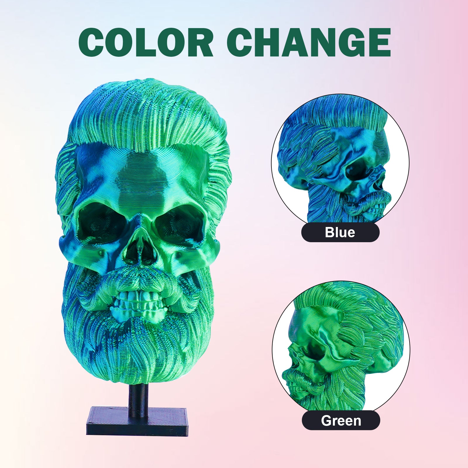 High Quality Silk PLA Filament: Dual/Tri Colors 1.75mm