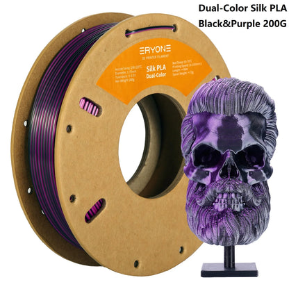 Silk PLA Filament 1.75mm Dual/Tri Colors for 3D Printer