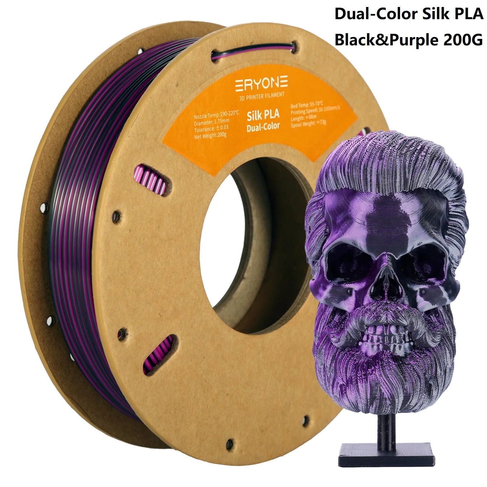 Silk Black Purple