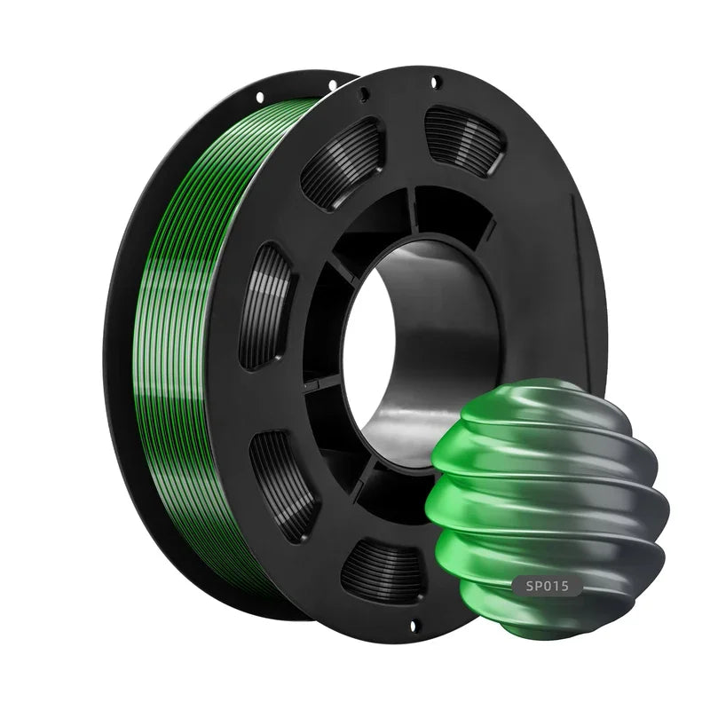 Dual-Color PLA Silk 3D Printer Filament 1.75mm Eco-Friendly 200g