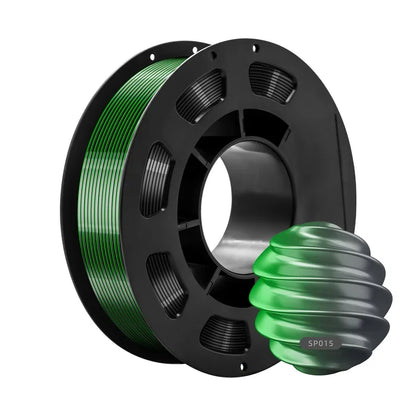 Dual-Color PLA Silk 3D Printer Filament 1.75mm Eco-Friendly 200g