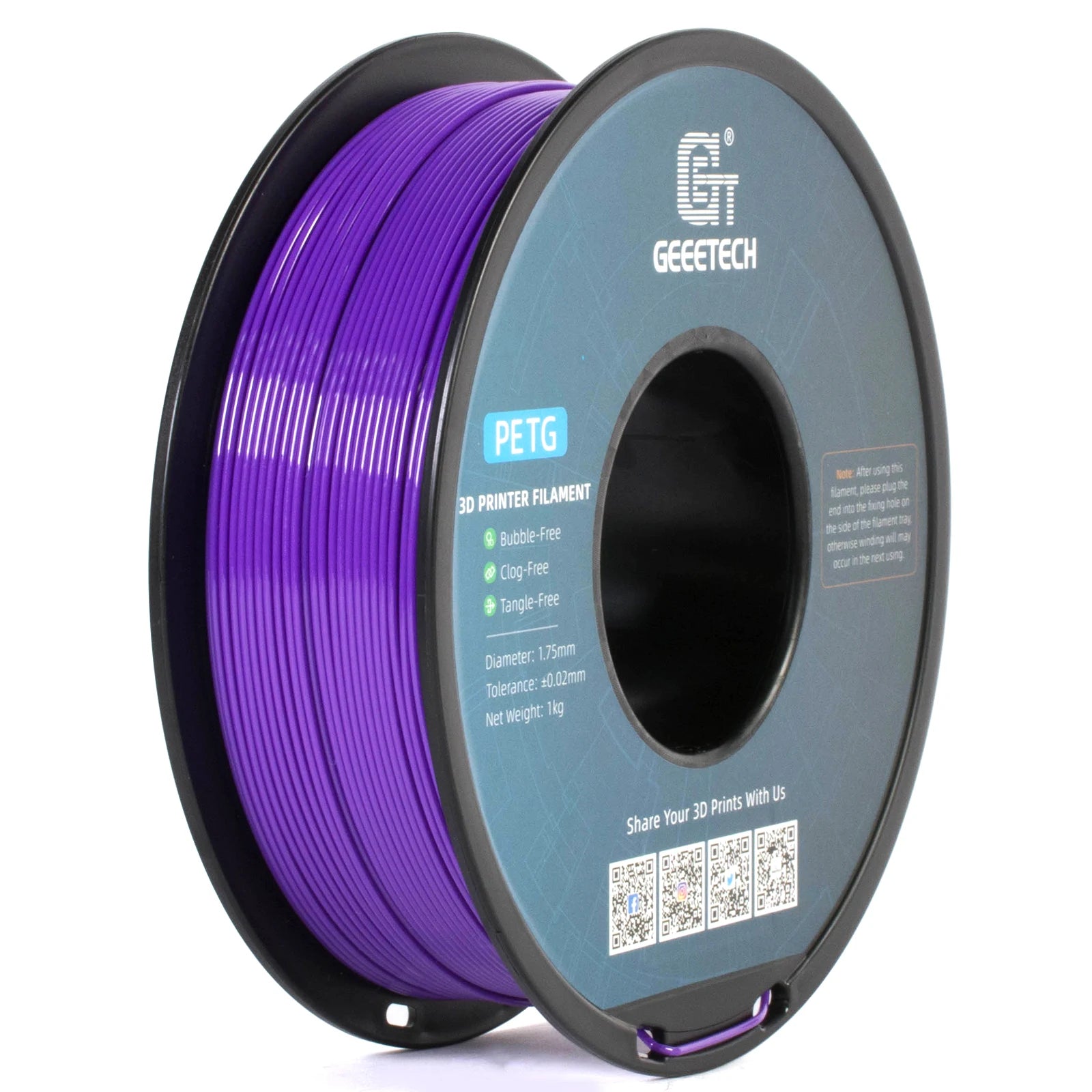 GEEETECH PETG PLA Filament 1kg 1.75mm White Black Colorful