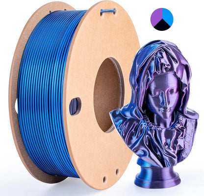 Multicolor 3D Printer Filament - Dual/Tri Color PLA Silk 250g