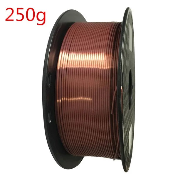 EasyThreed 3D Printer PLA Silk Filament 1.75mm Silky Filament PLA 1KG High Quality 3D PLA Black Silver No Bubble Vacuum