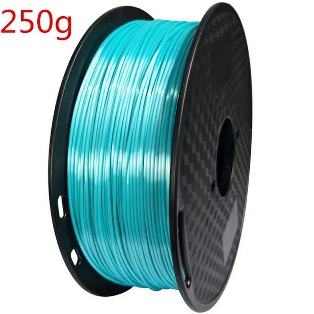 EasyThreed 3D Printer PLA Silk Filament 1.75mm Silky Filament PLA 1KG High Quality 3D PLA Black Silver No Bubble Vacuum