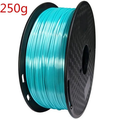 EasyThreed 3D Printer PLA Silk Filament 1.75mm Silky Filament PLA 1KG High Quality 3D PLA Black Silver No Bubble Vacuum