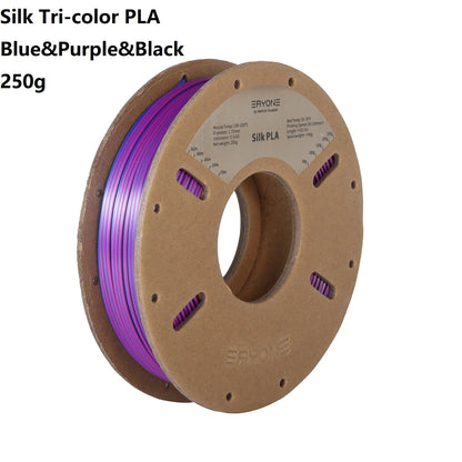 3D Printer Filament: Dual-Color Matte Silk PLA Filament 1.75mm - Fast Shipping
