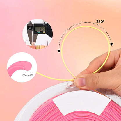 250g 500g 1Kg Dual Color Silk gold powder 3D Printer PLA Filament  1.75mm Two Color Silk gold powder for 3D Printing Material