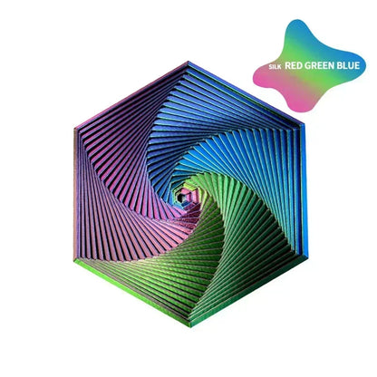 3D Printed Fractal Fidget Hexagon 7cm Portable Playing Sensory Anti-stress Toy Desktop Ornament Kid Toy Visual Gifts Mystery Box