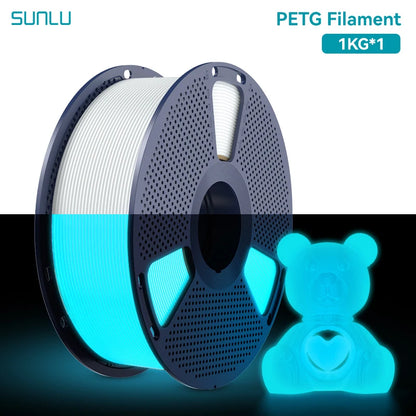 3D Filament PETG: Glow in The Dark - 1.75mm - 1KG for 3D Printing