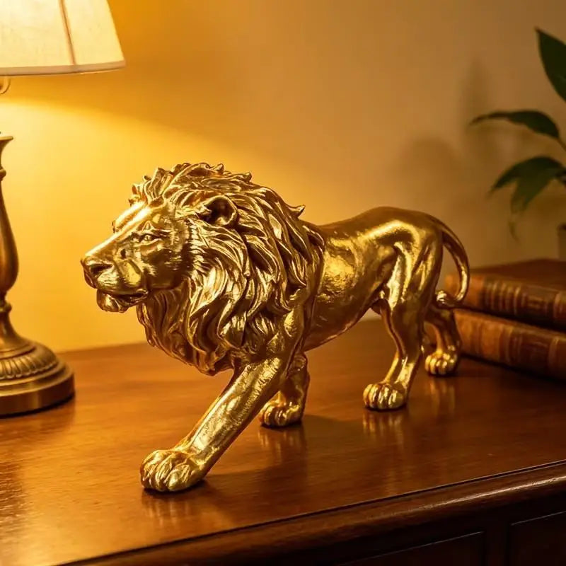 【CPI】3D Printed Lion Figurine For Home, Office, Bookshelf Creative Desktop Decoration