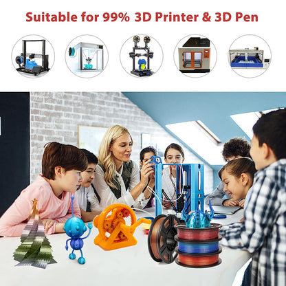 PLA Filament Bundle: Gold Red Dual Color 1.75mm 200g Sale