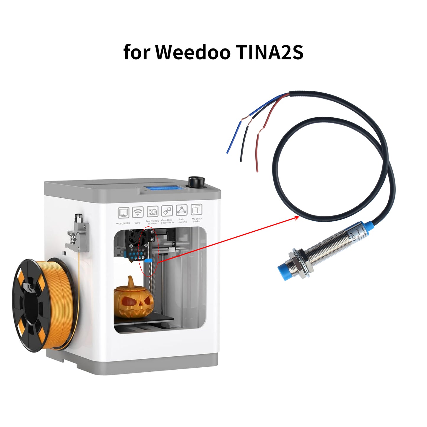 Weedoo TINA2S Bed Leveling Sensor Kit for 3D Printers