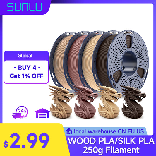 PLA Filament 1.75mm 250g for 3D Printers - SUNLU